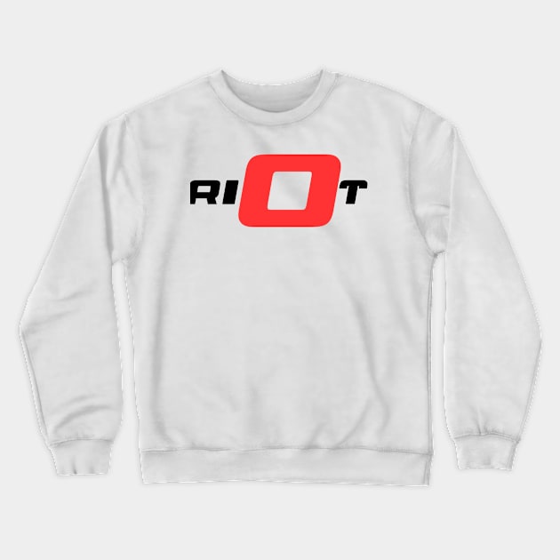 riot classic shirt Crewneck Sweatshirt by goodds